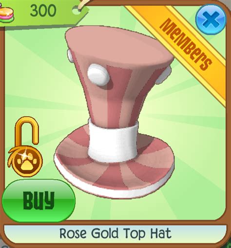 rose gold top hat aj.